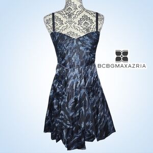 BCBGMAXAZRIA Black & Blue Dress - 4